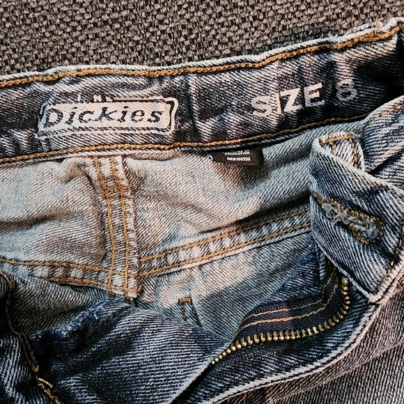 Boys Distressed Vintage Dickies Jeans with Skull Patch. Size 8 - Picture 4 of 12